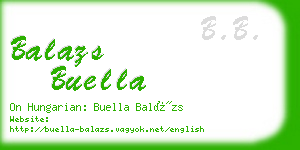 balazs buella business card